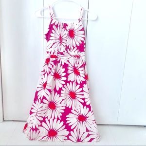 Rare Editions girl’s floral print pink white summer sundress size 16